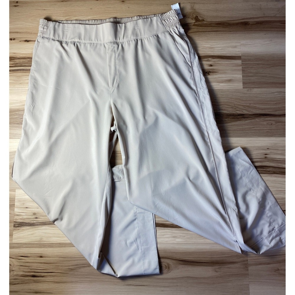 Old Navy High-Waisted StretchTech Wide‎ Leg Pants A Stone's Throw Beige XXL NWT